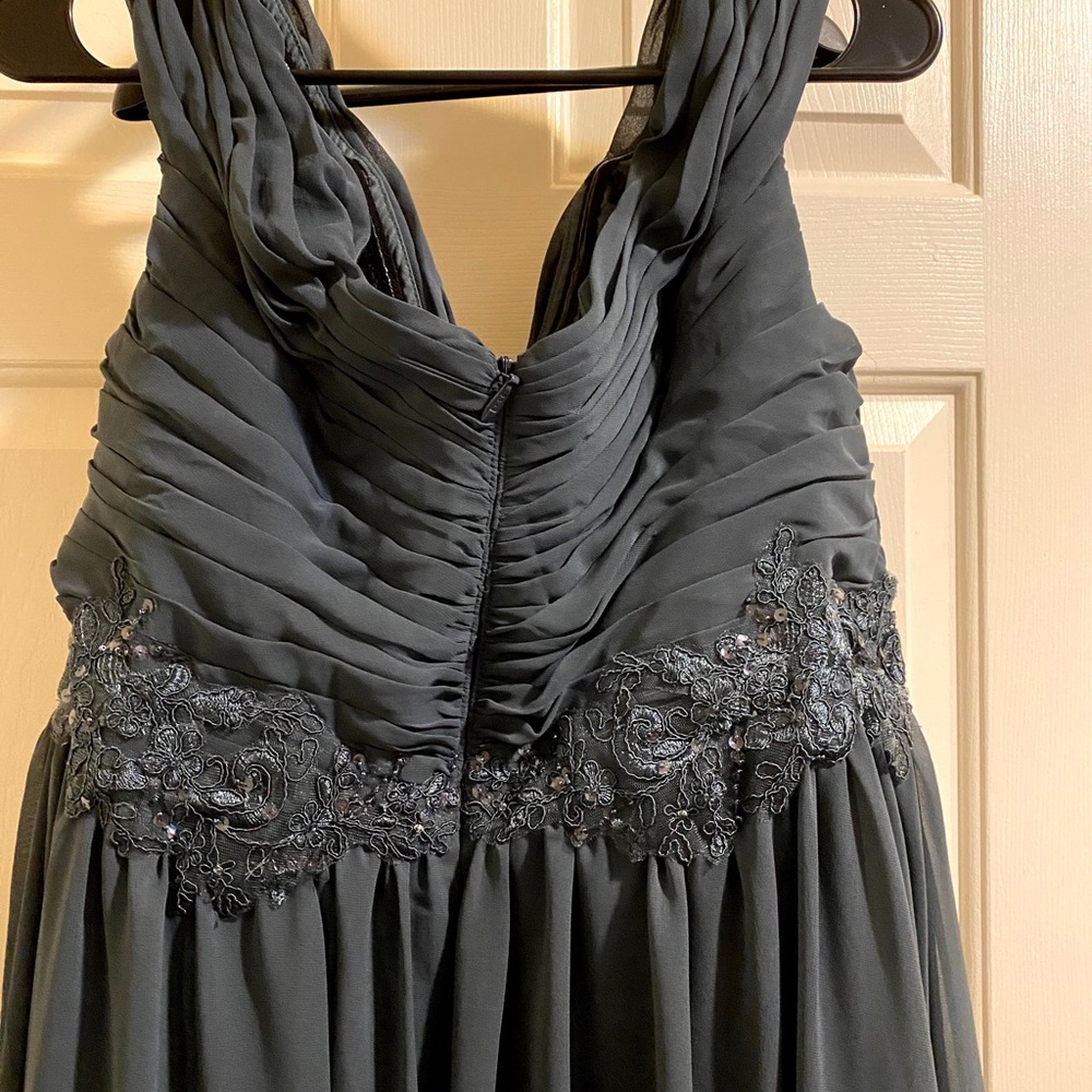 Azazie Coretta mother of the bride MOB dress, color is pewter. - Picture 5 of 6